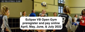Eclipse KC volleyball open gym 2022